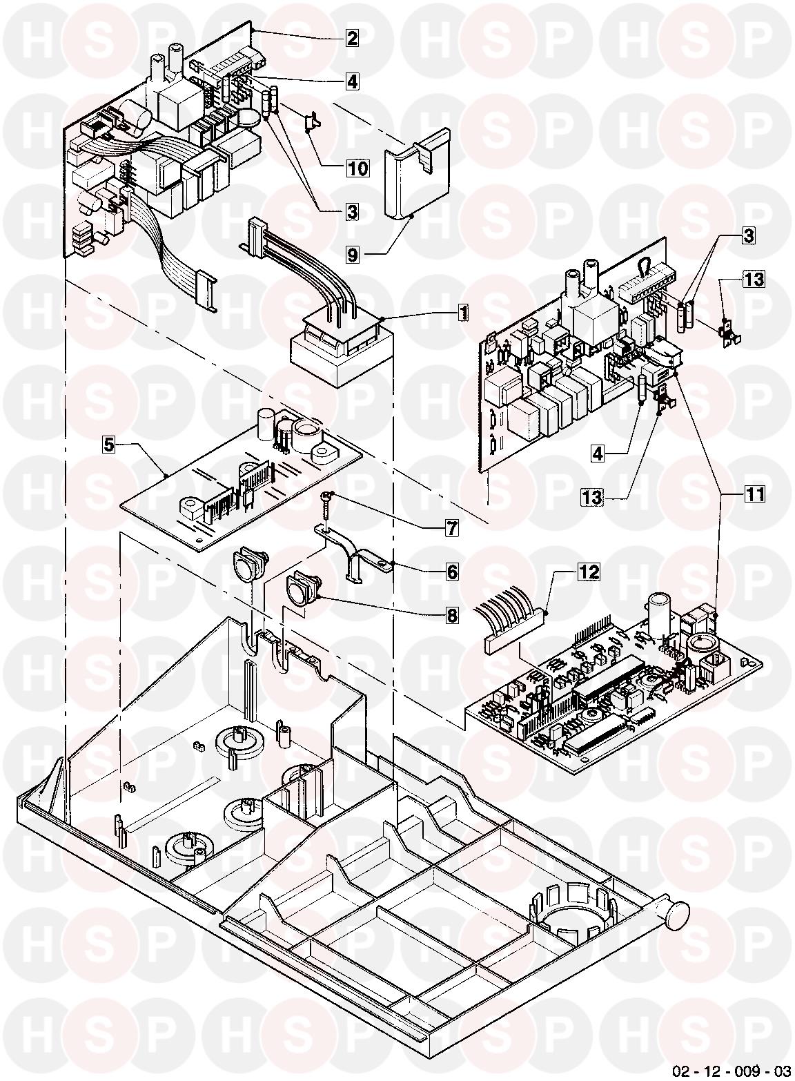 Vaillant Turbomax VUW 242/1E 1998-2001 (12A Control Box (Printed ...